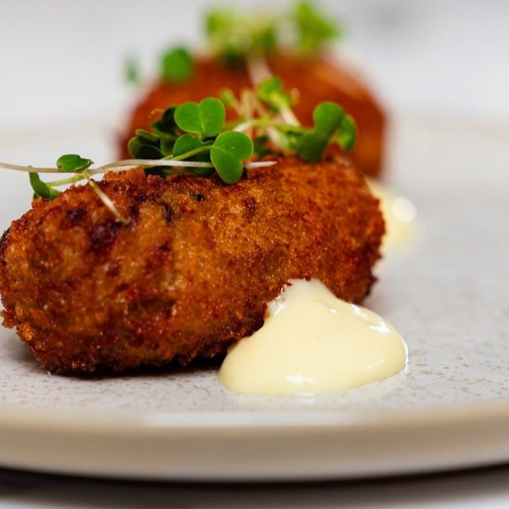 Croqueta de Fraldinha Defumada, prato do XEPA